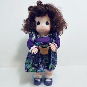 12” Precious Moments Garden of Friends Doll Violet February Edition Retired